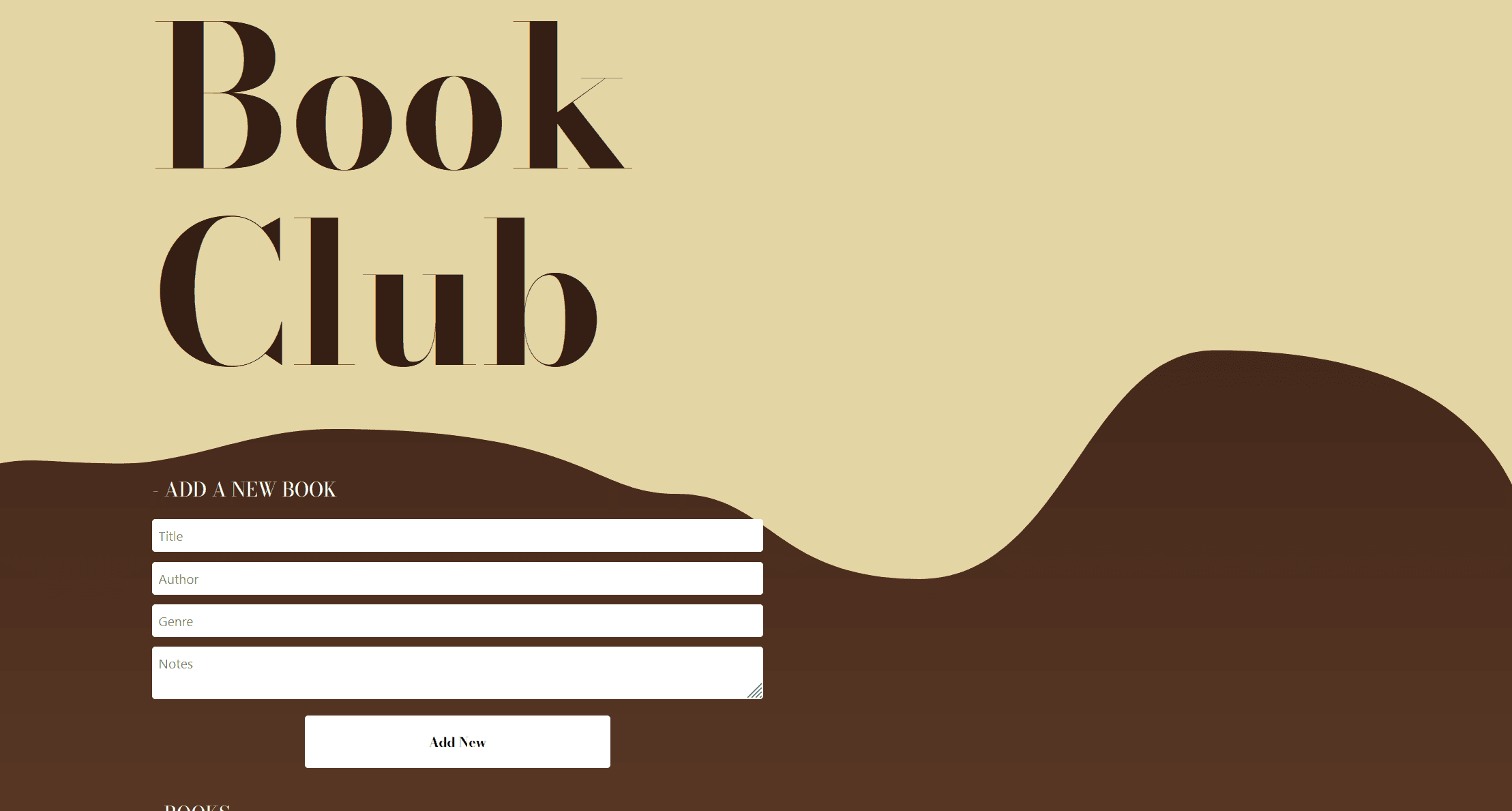 Picture project called Book Club
